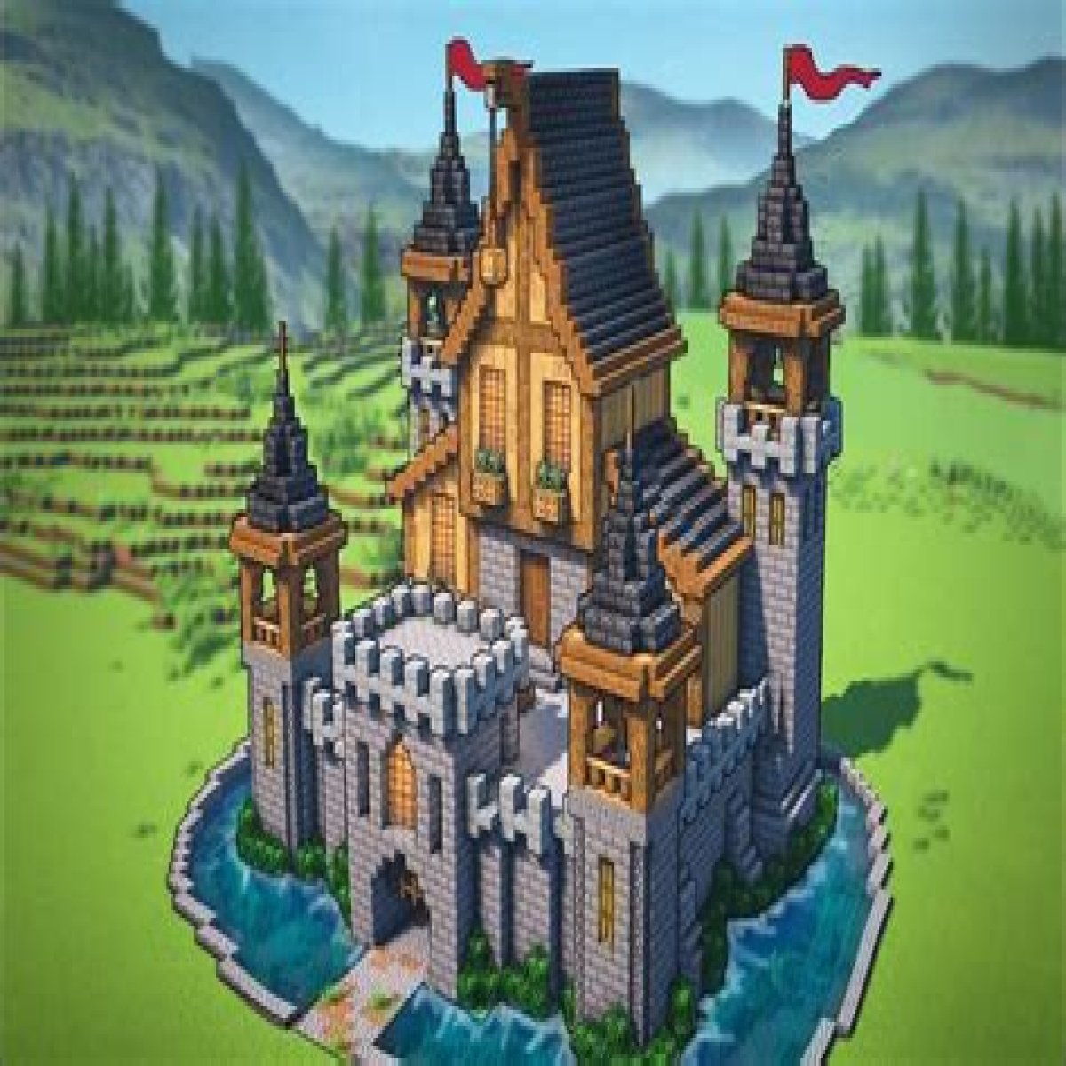 How to build a castle in Minecraft: Blueprints & materials