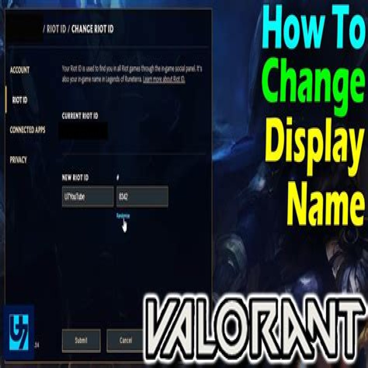 How to change Valorant username