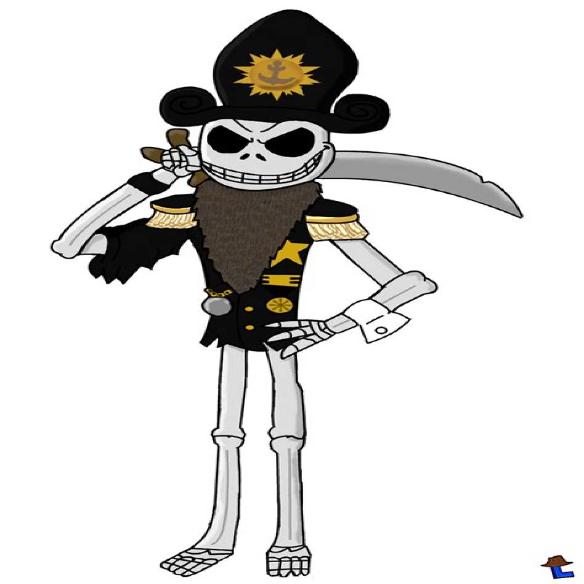 Is the pirate in James and the Giant Peach Jack Skellington?