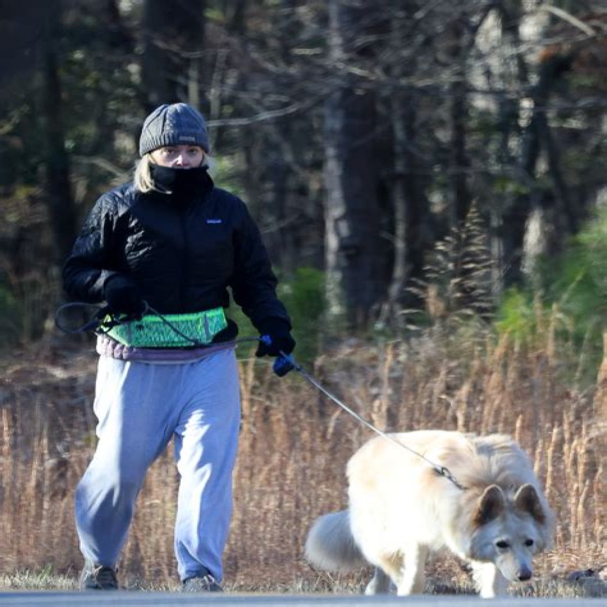 Kate Gosselin wears sweatpants as she walks dog near secluded North Carolina lake house after abruptly fleeing Hollywood