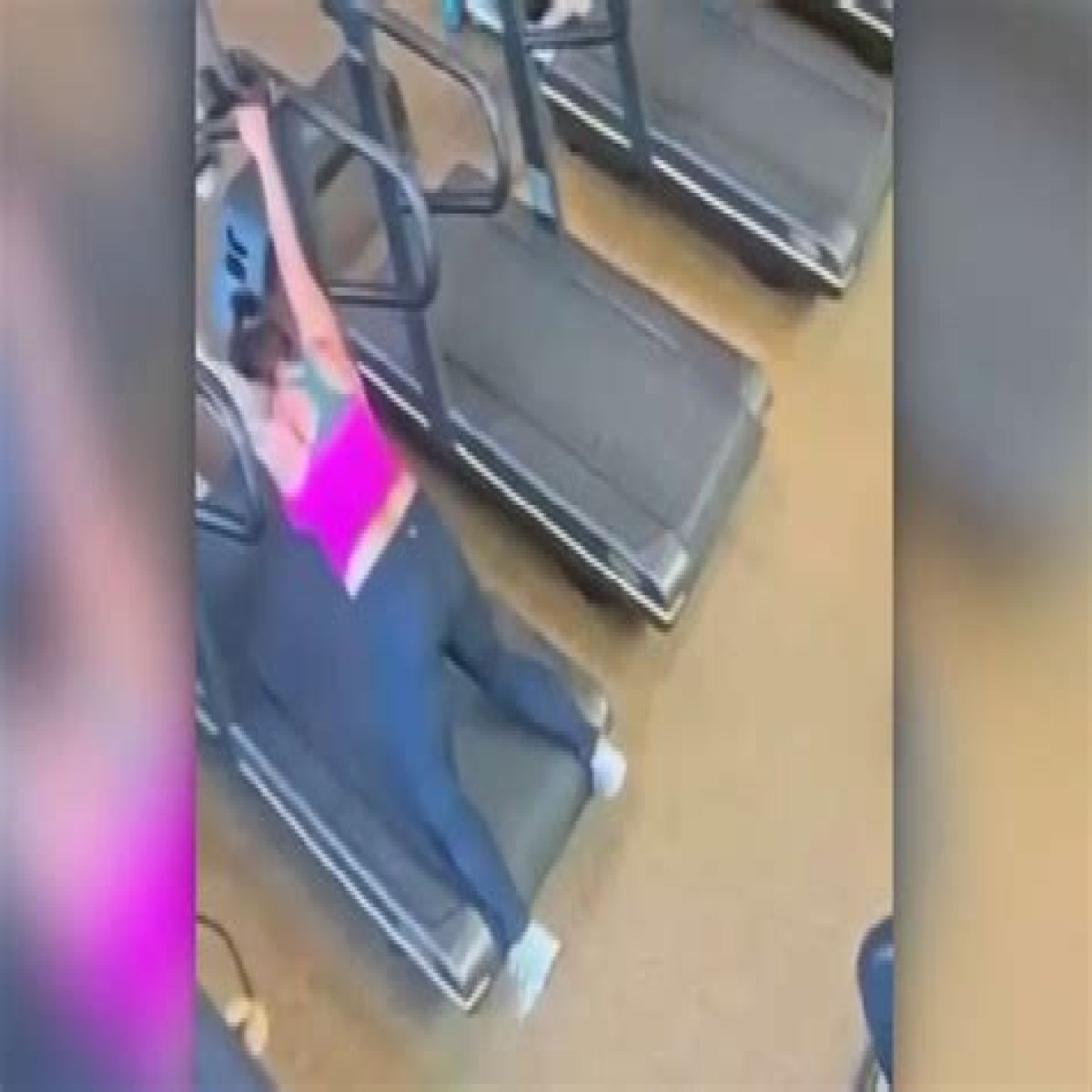 Video: Woman falls on treadmill loses pants