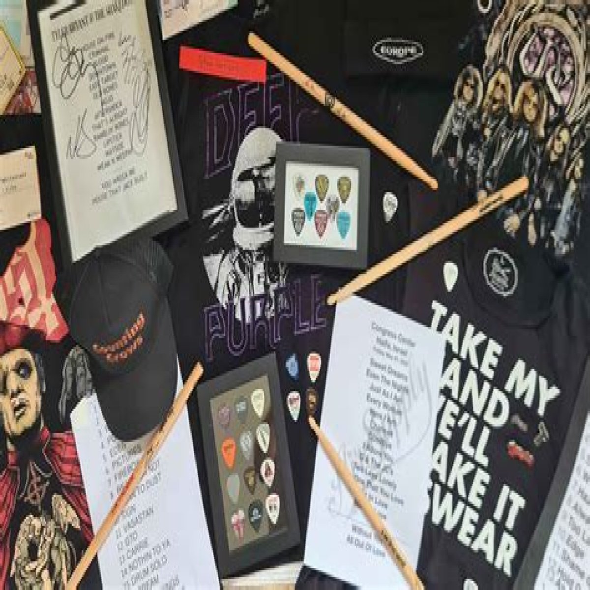 Wearable souvenir from a rock concert